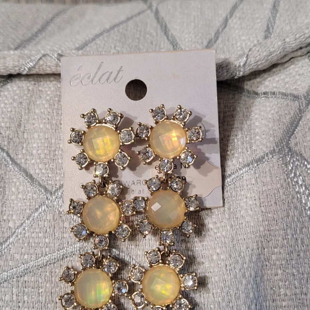 crystals Length:  Post at back Imported, - Picture 3 of 4